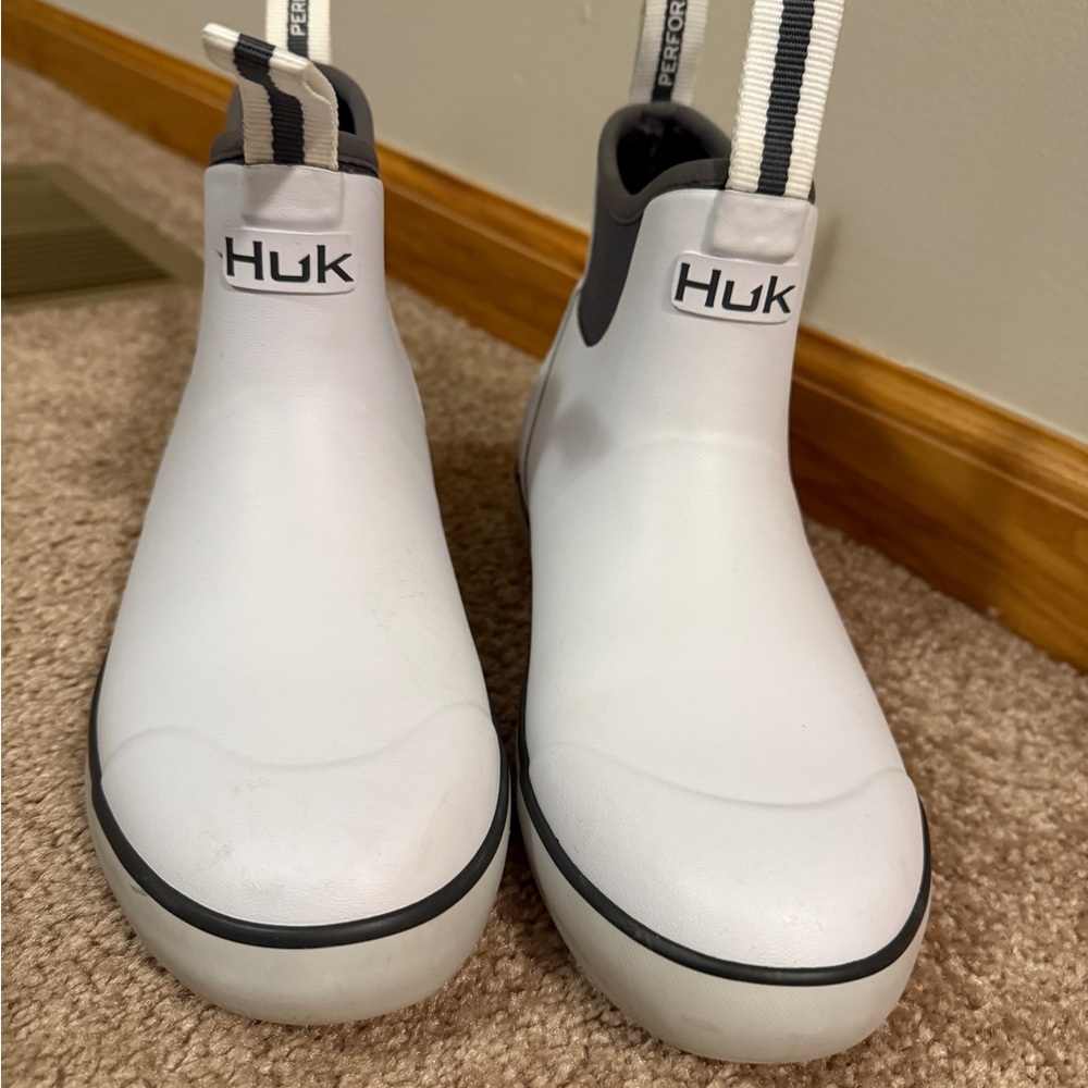 Huk White and Black Winter Rain Boots - Picture 3 of 5